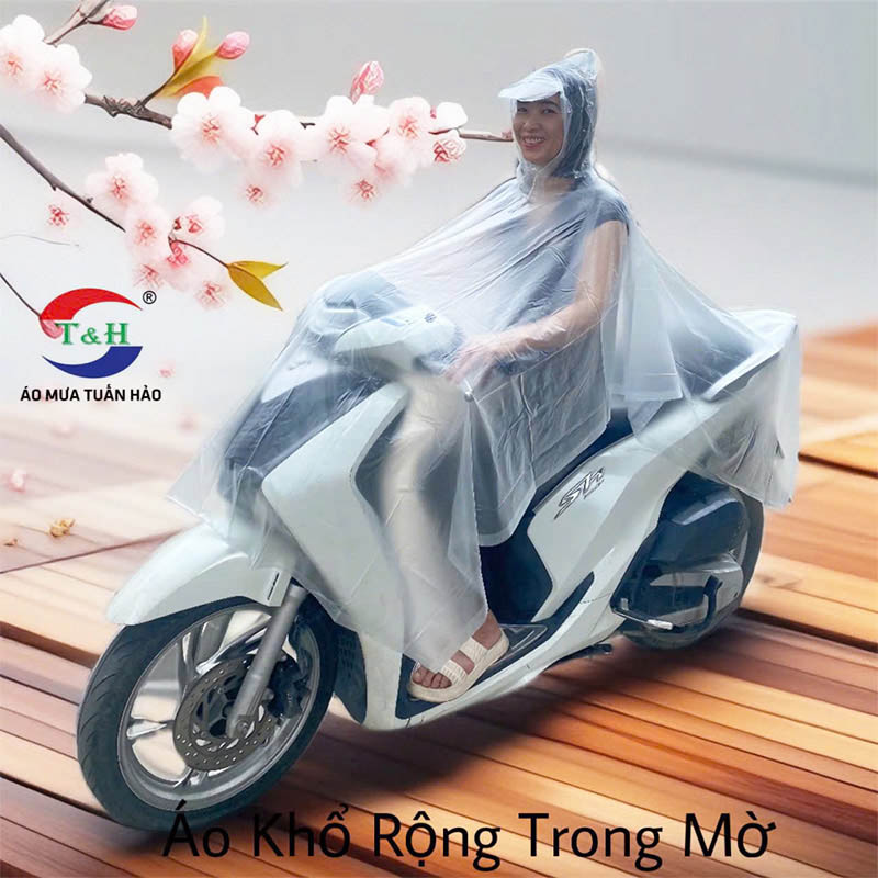 Áo khổ rộng trong mờ